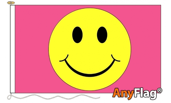 Smiley Face Pink Custom Printed AnyFlag®